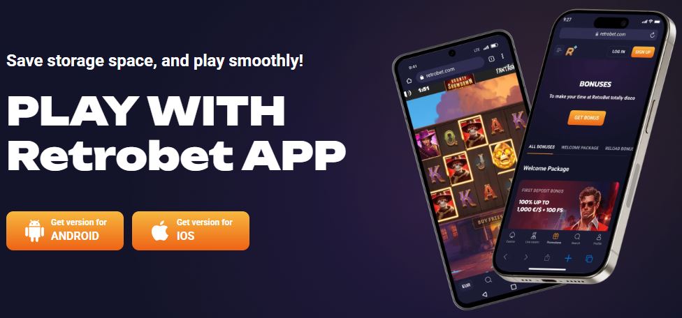 Download and install the mobile app for Android and iOS to play smoothly on any device